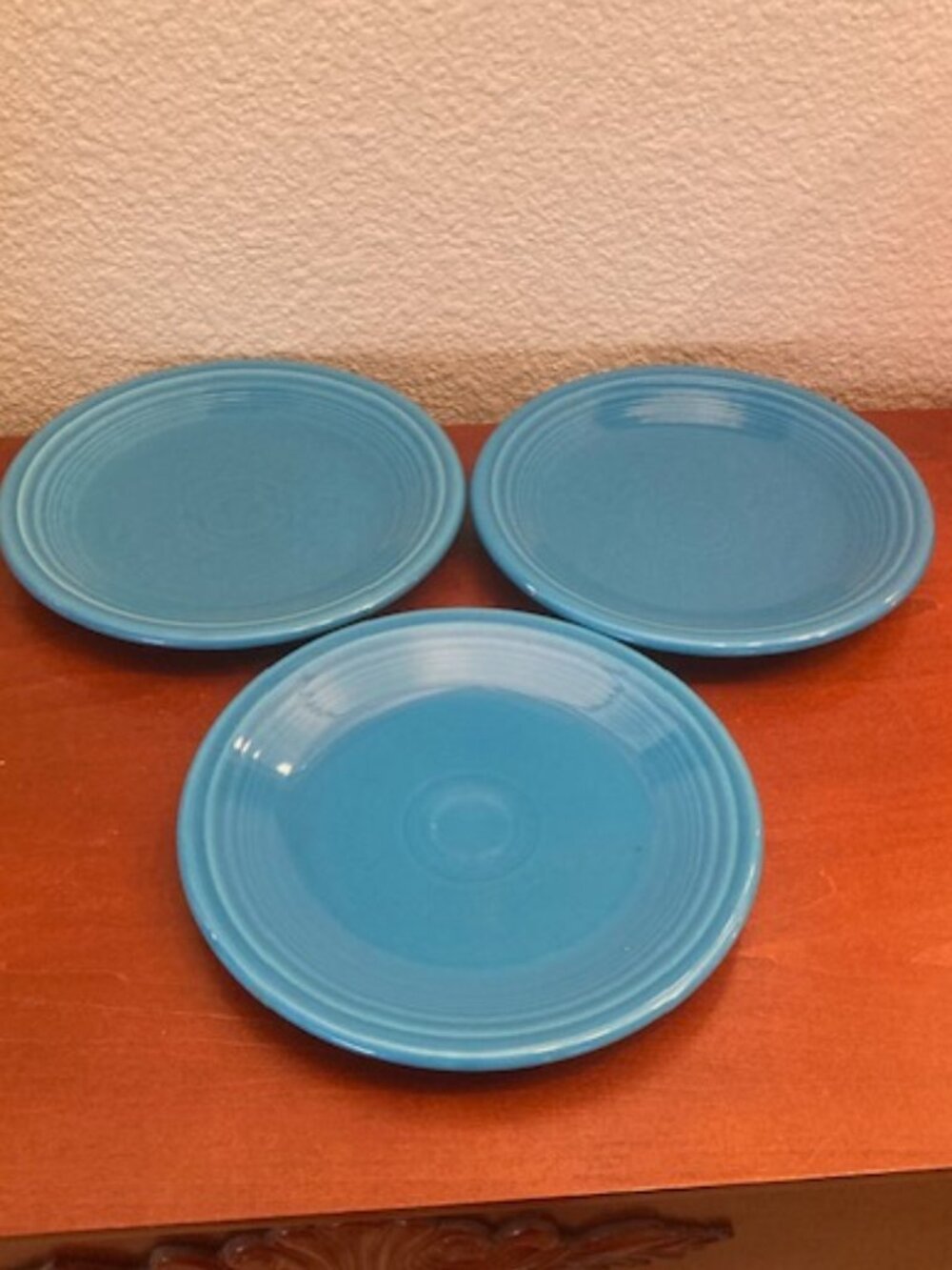 Fiesta Turquoise Salad Plates - Set of 3  (7")